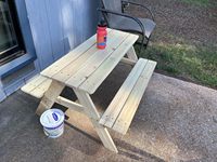 Table de pique-nique en bois d'acacia robuste et durable, écologique, résistante aux intempéries, pour enfants, ensemble de repas économique pour l'extérieur, Vietnam