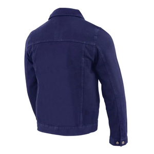Personnalisez la dernière mode Veste ajustable style supérieur avec vestes en denim bleu foncé pour la saison d'hiver pour hommes - Product Image 5