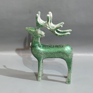 Estatuilla de Reno hecha a mano de New Look, escultura de Metal elegante, perfecta para decoración navideña moderna y exhibiciones de temporada - Product Image 4