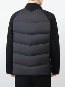 Chaqueta acolchada de invierno para hombre de alta calidad, cómoda, impermeable, a prueba de viento, abrigo de cuero cálido, capucha de piel de talla grande, invierno al aire libre - Product Image 3