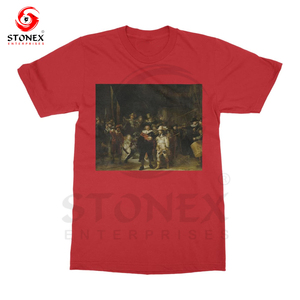 T-shirt col rond 100 % coton pour homme, coupe ample, 300 g, impression graphique personnalisée de votre marque, vente en gros, haute qualité - Product Image 4