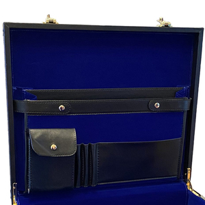 Encuentra un icono similar de alta calidad OEM personalizable cuero masónico delantal Regalia caso hecho a mano costura con tela Ronpex - Product Image 5