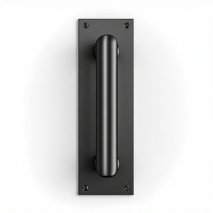 Poignée de porte d'entrée MonarchGrip Regal Edge Poignée de porte en laiton de qualité supérieure pour portes intérieures et extérieures Quincaillerie à tirer de designer de luxe - Product Image 1