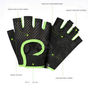Venta al por mayor barato por encargo gimnasio Fitness dedo menos guantes de levantamiento de pesas entrenamiento levantamiento de pesas guantes deportivos de entrenamiento ponderado - Product Image 2