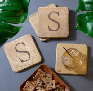 Posavasos de madera decorativos de diseño único superventas, alfombrillas y almohadillas para decoración del hogar y regalos de boda - Product Image 5