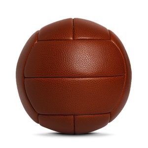 Pallone da calcio in pelle sintetica antico vecchio stile retrò per regalo, espositore promozionale o Vintage sport da collezione - Product Image 3
