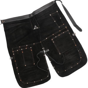 Chapas de gamuza personalizadas para delantal de cuero resistente de herrador Cuchillo de costura reforzado Trabajo de forja de bolsillo Resistente a cortes de larga duración - Product Image 2