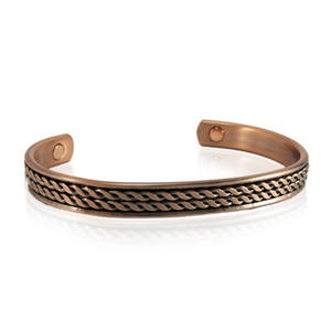 Indian Manufacture Adjustable Metal Copper Bracelet Fashionable Cuff <b>Bangles</b> <b>for</b> <b>Men</b> and Women's Healing Meditation Jewelry - Product Image 5