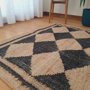 Homestead Harmony Rectangle Jute And Wool Braided Mats Natural Charm Jute And Wool Braided Floor Rugs Living Room Decor - Product Image 4