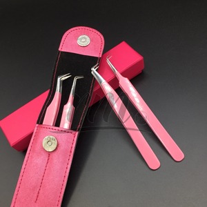 Pince à épiler de précision en acier inoxydable pour extensions de cils, avec poignée antistatique durable, pointe personnalisable, longueur 12 cm, fabriquée par RMI - Product Image 1