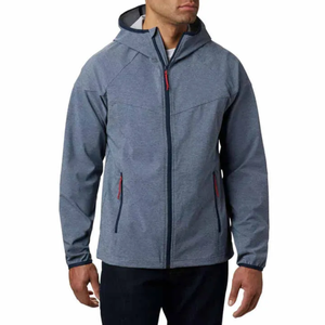 High Quality <b>Men's</b> Lightweight Softshell <b>Jacket</b> for Hiking Summer Waterproof Windbreaker Hood Fleece Lining Windproof Rainproof - Product Image 1