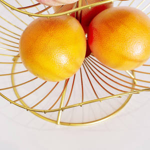 3-Tier Black Iron Fruit Basket Kitchen Countertop Fruit and <b>Vegetable</b> Storage <b>Stand</b> Fruit Bowl Holder Rack - Product Image 4