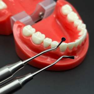 Séparateur de gingiva dentaire manuel à double tête en acier inoxydable, outil de rétraction chirurgical, détartreur réutilisable de haute qualité - Product Image 2