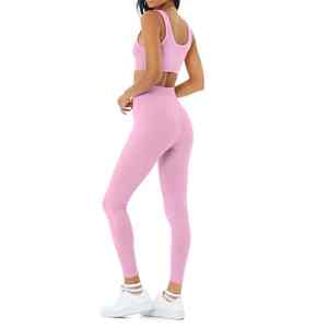 Conjunto de Yoga para Mujer, Ropa Deportiva para Gimnasio, Estilo Nuevo, Informal, Ajuste Regular, Alta Elasticidad - Product Image 4