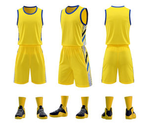 Uniforme de basket-ball d'équipe, maillot à séchage rapide, short respirant, haute qualité, vente en gros - Product Image 1