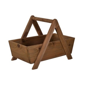 Wooden storage basket built for sorting clothes <b>towels</b> toys and home essentials in kitchen bathroom bedroom - Product Image 4