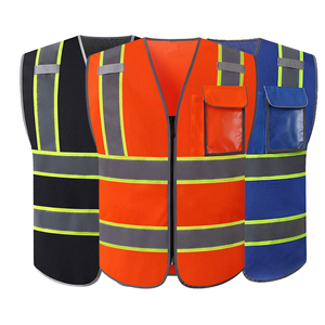 Haute visibilité hommes gilet robuste poches couleur personnalisée femmes maille bicolore haute visibilité gilet de sécurité réfléchissant - Product Image 1