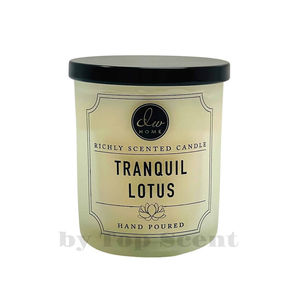 Bougie artisanale JBPQ pour le bien-être, senteur Lotus Tranquil, en cire de soja, artisanat exquis avec motif Lotus naturel. - Product Image 2