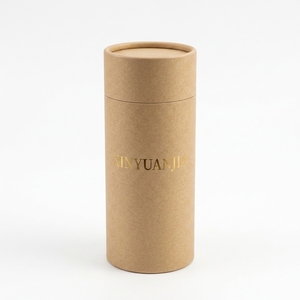Tube d'emballage cylindrique en papier kraft de qualité supérieure, vente en gros, logo personnalisé imprimé pour les étuis de rangement d'huiles essentielles et de cosmétiques en vrac - Product Image 1