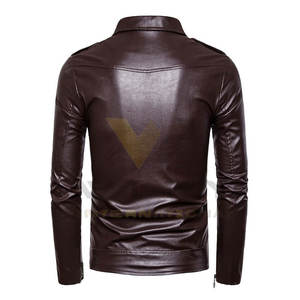 Chaqueta de Invierno de Cuero para Hombre, Moderna y a la Moda, con Interior Suave y Corte Elegante que Realza tu Estilo Seguro - Product Image 2