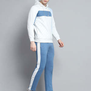 High Quality Mens <b>Two</b> Piece Tracksuit Solid Color Hoodie & Jogger Set 100% Cotton Custom Logo Winter Style from Pakistan - Product Image 5