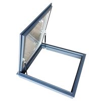 Fenêtre de toit panoramique moderne en aluminium avec moustiquaire en acier inoxydable pour salon, sous-sol, insonorisée, observation des étoiles et des nuages