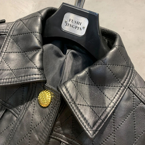 Fleece Leather Jackets <b>Women</b> <b>Winter</b> Warm Thickened <b>Coat</b> Female Vintage Loose Lapel Outwear Ladies Chic <b>Long</b> Sleeve Zipper Jacket - Product Image 3