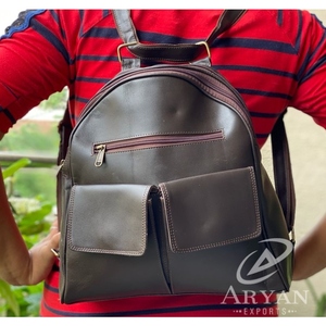 Sac à dos en cuir véritable 2 en 1 pour hommes, sacoche pour université, meilleures ventes - Product Image 1