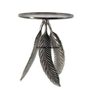 Table d'appoint polonaise brillante de forme ronde en métal d'acier inoxydable pour des meubles de chambre à coucher de salon la plus haute qualité - Product Image 4