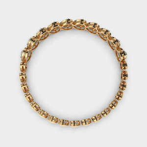 All-Hearts Diamond Tennis Bracelet Minimalista 925 Silver Stackable Bracelet Regalo de aniversario romántico para esposa para fiestas - Product Image 3