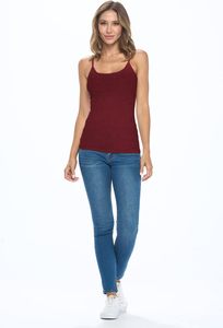 Camisole décontractée en maille côtelée en dentelle pour femmes, toucher doux, forme flexible, structure respirante, esthétique minimale, tenue quotidienne, été - Product Image 2