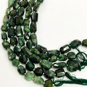 มรกต heishi เรียบรูปแบบฟรีลูกปัดหินอัญมณีสีเขียวขายส่งสำหรับเครื่องประดับสร้อยข้อมือสร้อยคอ - Product Image 2