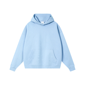 Sudadera con Capucha de Alta Calidad para Hombre, Corte Regular, Felpa Gruesa, Hombros Caídos, Personalizable, Lisa, para Invierno, de Algodón/Poliéster - Product Image 4