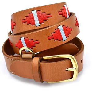 Cinturón de Cuero Personalizable para Equitación, Cinturón Deportivo con Hebilla de Pin para Hombre, Cuero de Primera Calidad, Bordado, Suministros para Montar a Caballo - Product Image 3