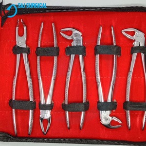 Juego de 10 Fórceps Dentales Manuales Duraderos con Logotipo Personalizado al por Mayor, Acero Inoxidable Reutilizable, Empuñadura Acolchada, Juego Completo de Extracción, CE - Product Image 2