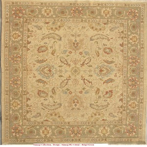 Nouveauté Tapis moderne Sumaik en laine nouée à la main, écologique et antidérapant, tapis mur à mur à poils bas avec option de logo personnalisé - Product Image 1