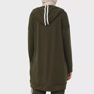 Sudadera con capucha y hombros caídos para mujer, novedad, último diseño, venta al por mayor, ropa islámica, Sudadera con capucha para mujer - Product Image 2