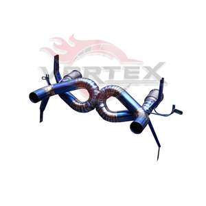 Système d'échappement Catback avec convertisseur catalytique en titane Vortex pour LAMBORGHINI HURACAN EVO 5.2, tuyau d'échappement en titane de course - Product Image 2