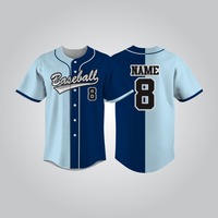Vente en gros de maillots de baseball personnalisés unisexes brodés, t-shirts à manches courtes, vêtements de sport sublimés, pour le softball