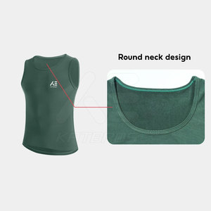 Maillot de cyclisme sans manches KATBROS pour adulte unisexe, vert, respirant, en polyester, avec logo imprimé par transfert thermique sur le devant - Product Image 3