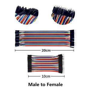 Cable de puente de 20cm con blindaje Dupont, Cables de cinta para placa de pruebas, Cable Dupont de puente, componentes electrónicos - Product Image 2