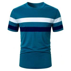 OEM Chemises Ringer 100% Coton T-shirts Couleur Unie Vêtements pour Hommes T-shirts à Manches Courtes à Vendre Logo Personnalisé Conception Été - Product Image 6