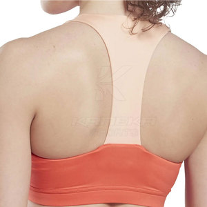 Soutien-gorge de sport respirant et sans couture de haute qualité avec logo simple sur le devant pour femme, idéal pour le yoga, la gym et la course à pied – Collection 2026 - Product Image 4