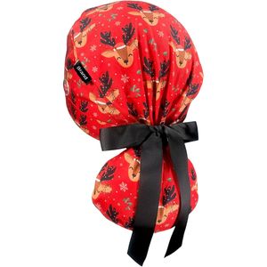 Gorro quirúrgico Unisex a granel, banda de tela de rizo para cola de caballo, espalda elástica, tela duradera, equipo escolar de medicina, gorras de fregado al por mayor - Product Image 3