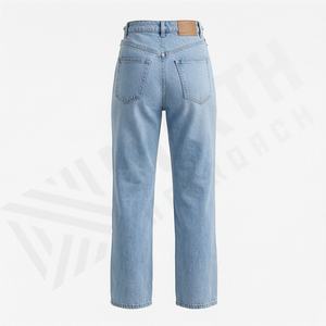 Pantalones Vaqueros de Mezclilla para Mujer, Color Personalizado, Cintura Alta, Estilo Urbano, Pantalones Casuales, Desgastados y Rotos - Product Image 2