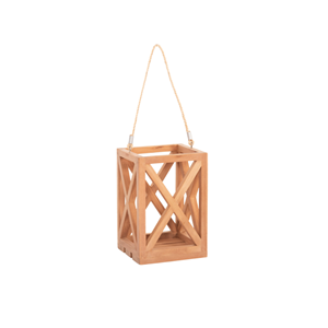 Portavelas de farol de pie de laca de madera para decoración básica del hogar para escritorio de cocina y vajilla de sala de estar uso hecho en Vietnam - Product Image 1