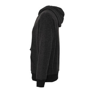 เสื้อฮู้ดลำลองแบบสวมหัวมีฮู้ดแขนยาวมีกระเป๋าเสื้อกันหนาวขนแกะเสื้อสวมหัวมีฮู้ดสีทึบ - Product Image 4