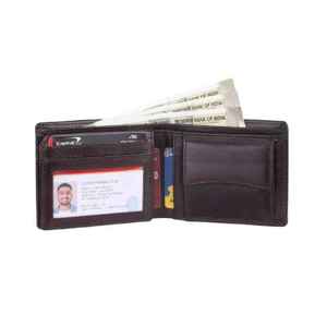 Cartera de Cuero de Alta Gama para Hombre, Protección RFID, Cierre de Cremallera Larga, Secado Rápido, Transpirable, Bifold, 100% Cuero Genuino - Product Image 5