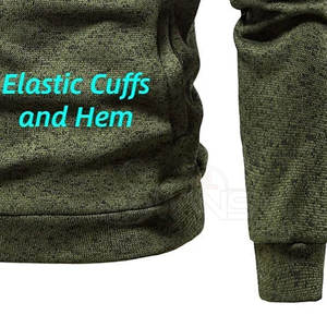 Chándal Personalizado de Manga Larga con Cremallera para Hombre, Ropa de Invierno, Sudadera de Algodón, Trajes Deportivos de Gimnasio, Pantalones Deportivos de Secado Rápido - Product Image 5