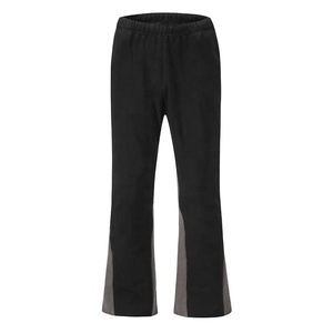 Streetwear éponge personnalisé pour hommes, jogging à jambes larges, coupe évasée empilée régulière, toile moyenne, écologique, respirant, décontracté - Product Image 5